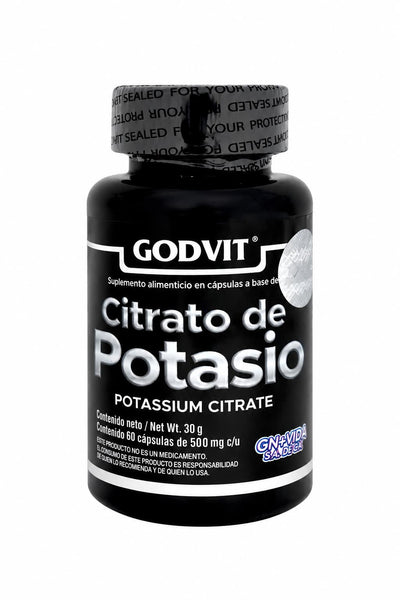 Citrato de Potasio GODVIT – 60 cápsulas