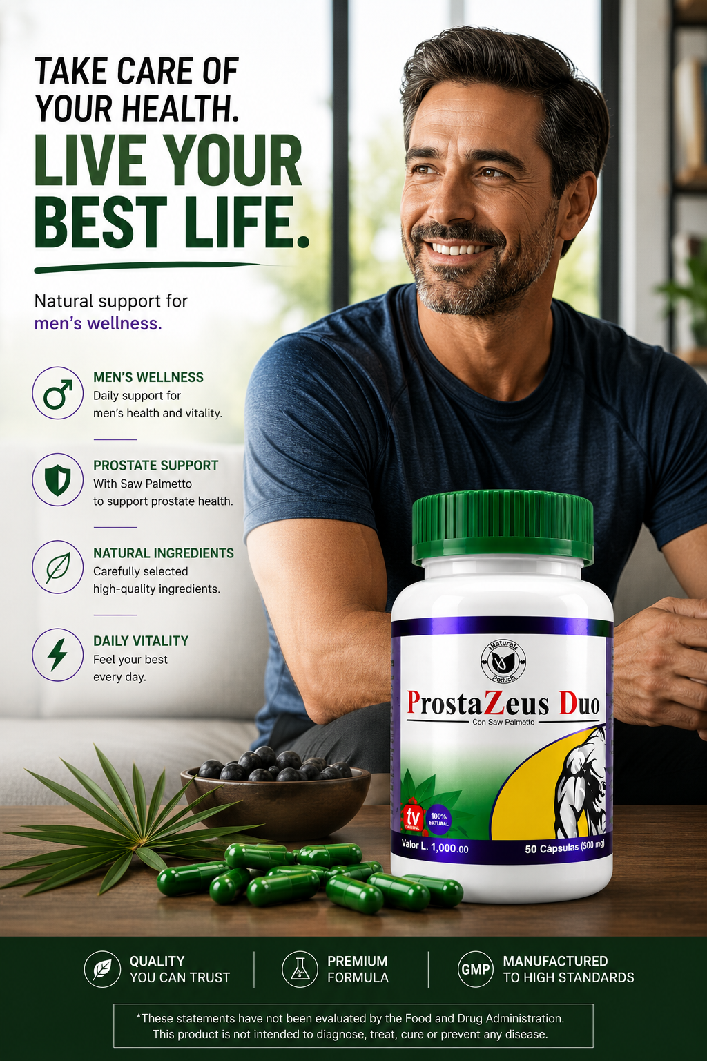 ProstaZeus Duo® – Men’s Prostate Support (500 mg)