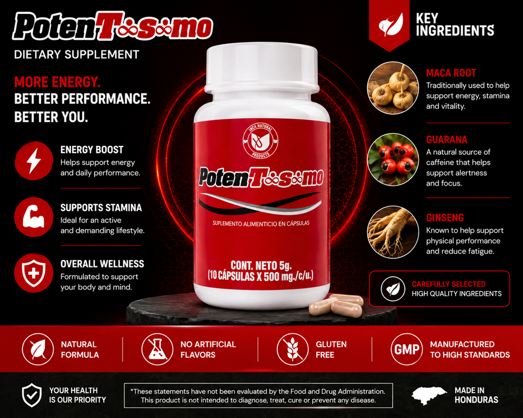 PotenTisimo® – Daily Energy & Vitality Support (500 mg)