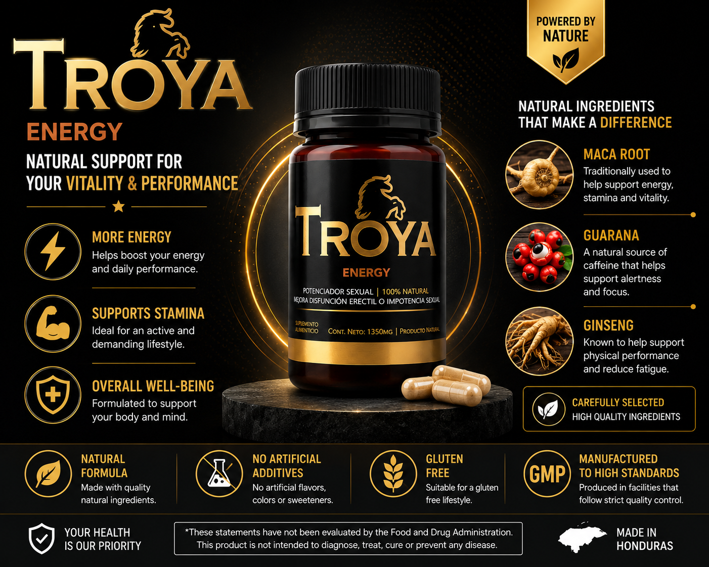 Troya Energy® – Natural Energy & Performance Support