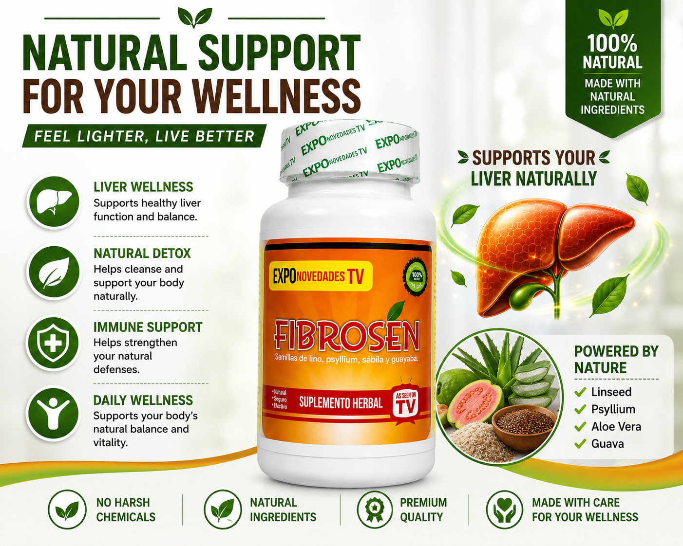 FIBROSEN® | Natural Fiber & Digestive Wellness Supplement