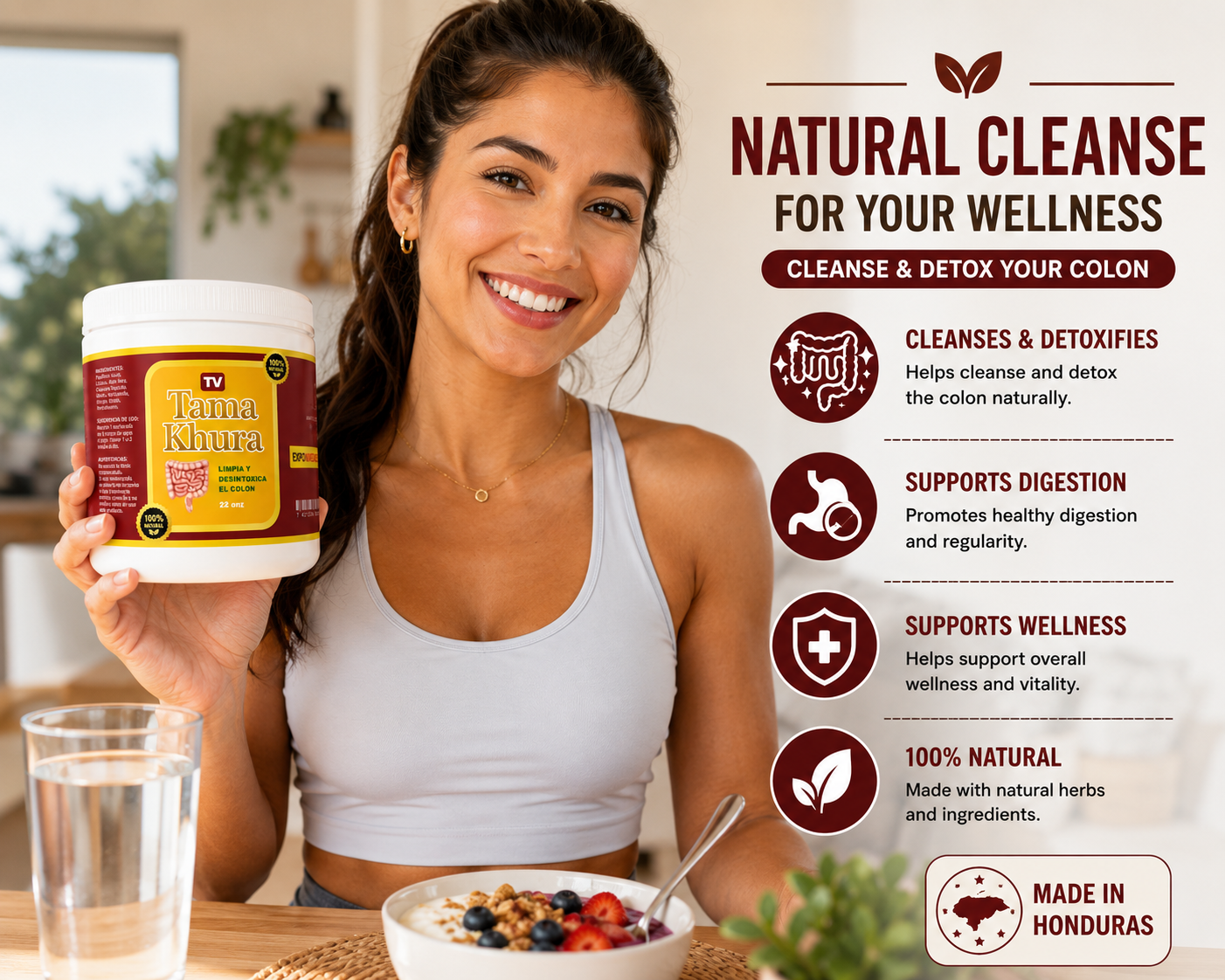 Tama Khura® Powder – Natural Colon Cleanse & Digestive Wellness Support