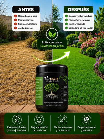 Viresta® – Bioestimulante vegetal | Promueve el crecimiento de las raíces y revitaliza el suelo