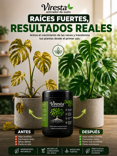 Viresta® – Bioestimulante vegetal | Promueve el crecimiento de las raíces y revitaliza el suelo